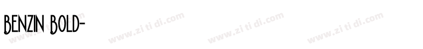 Benzin Bold字体转换